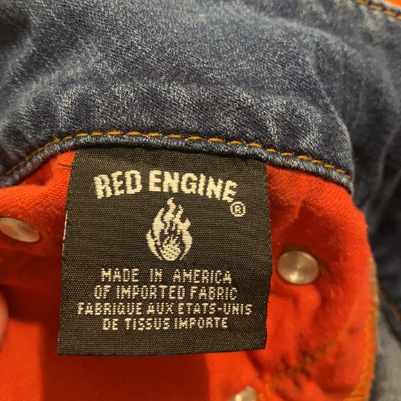 Genuine Red Engine Vintage Original Denim Lotus Waist 27 - Picture 9 of 10